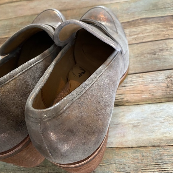 Sofft Metallic Bronze Suede Penny Loafers 11 - Picture 9 of 10